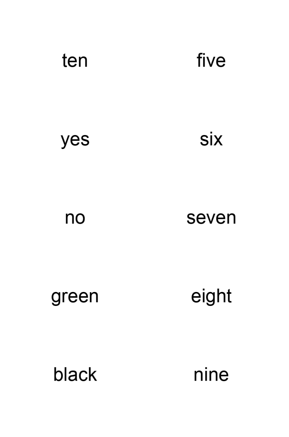 小学英语单词卡片一年级上册正面_第3页