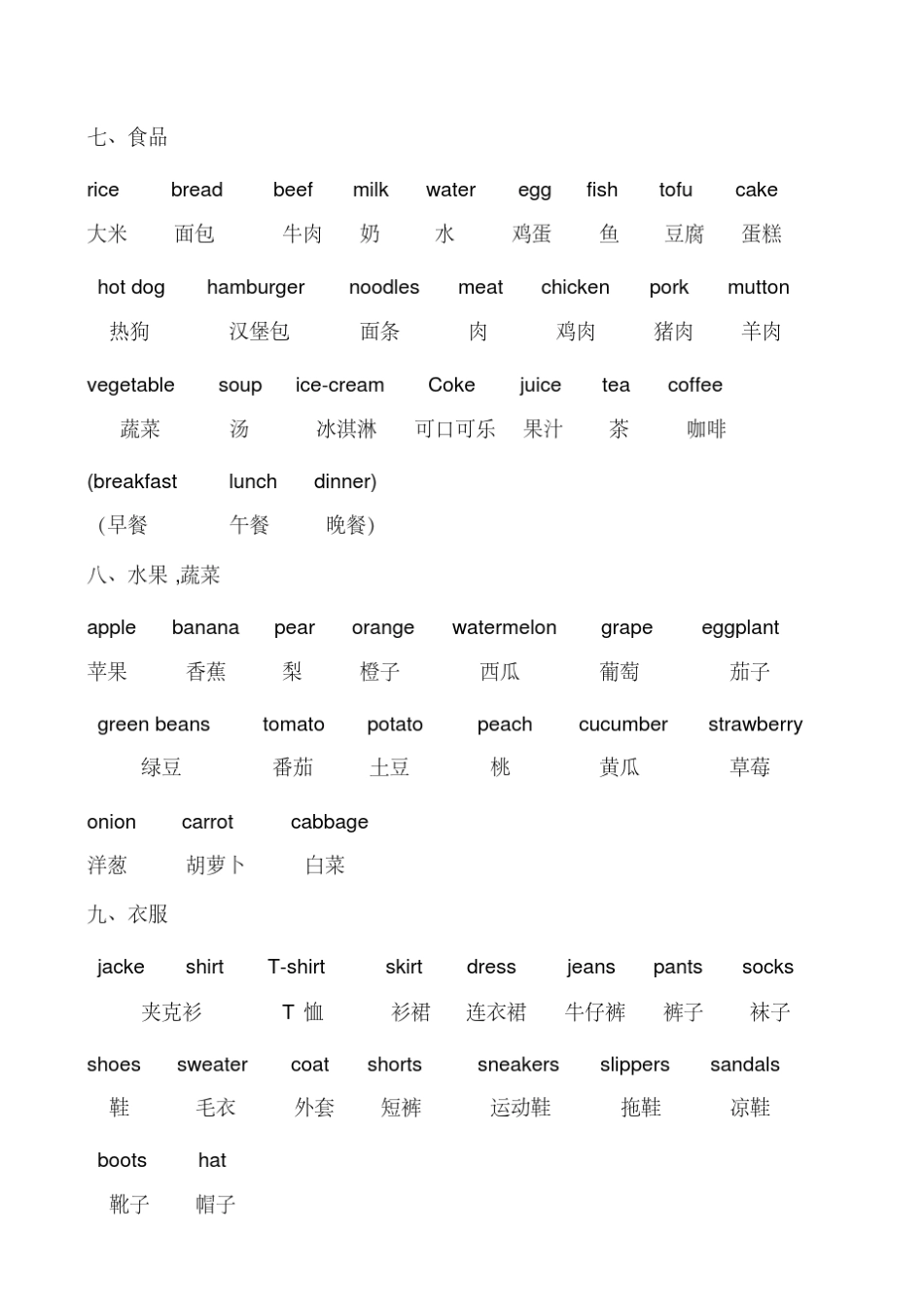 小学英语单词大全.汇总_第3页