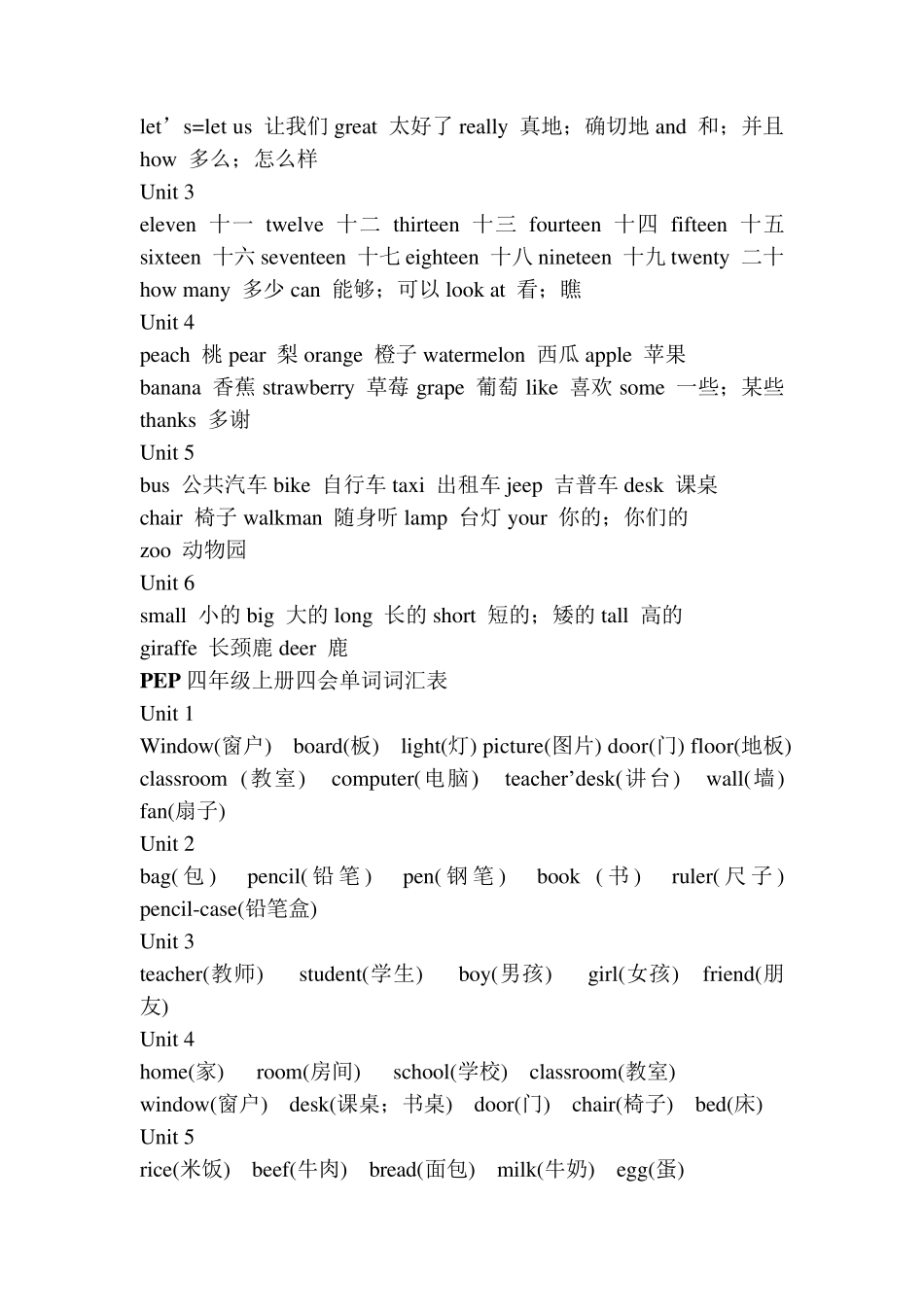 小学英语单词表大全1_第2页
