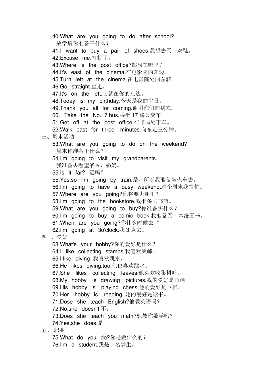 小学英语口语常用句型100句_第2页