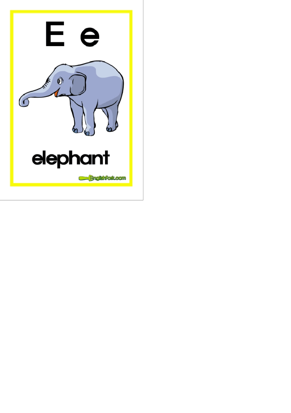 小学英语字母卡片带简单单词_第2页