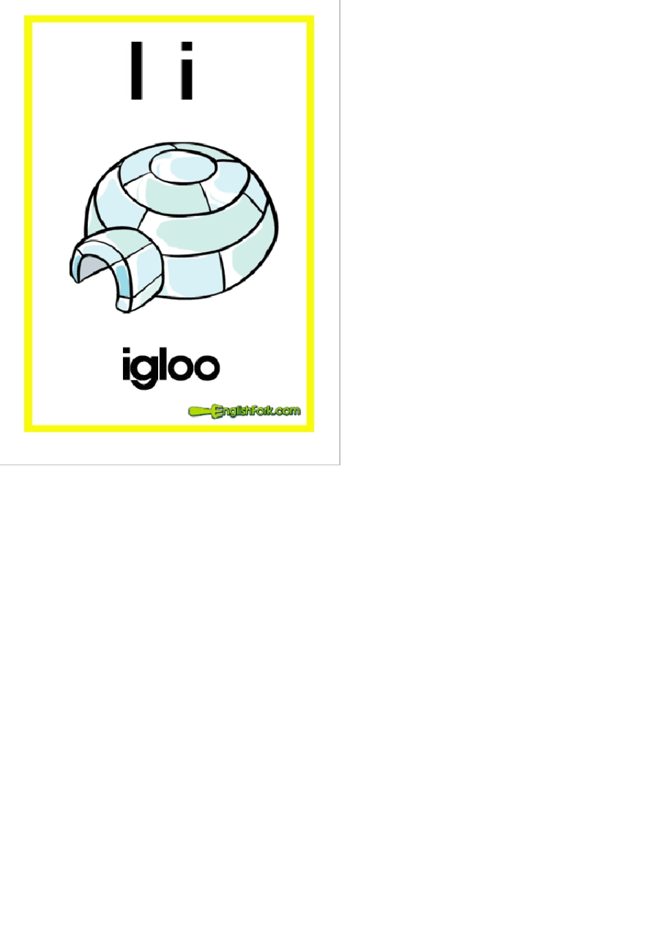 小学英语字母卡片带简单单词_第3页