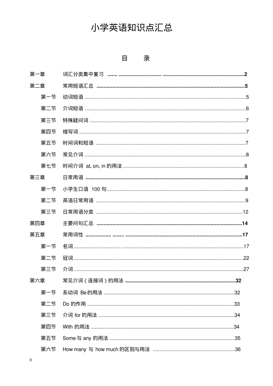 小学英语知识点汇总_第1页