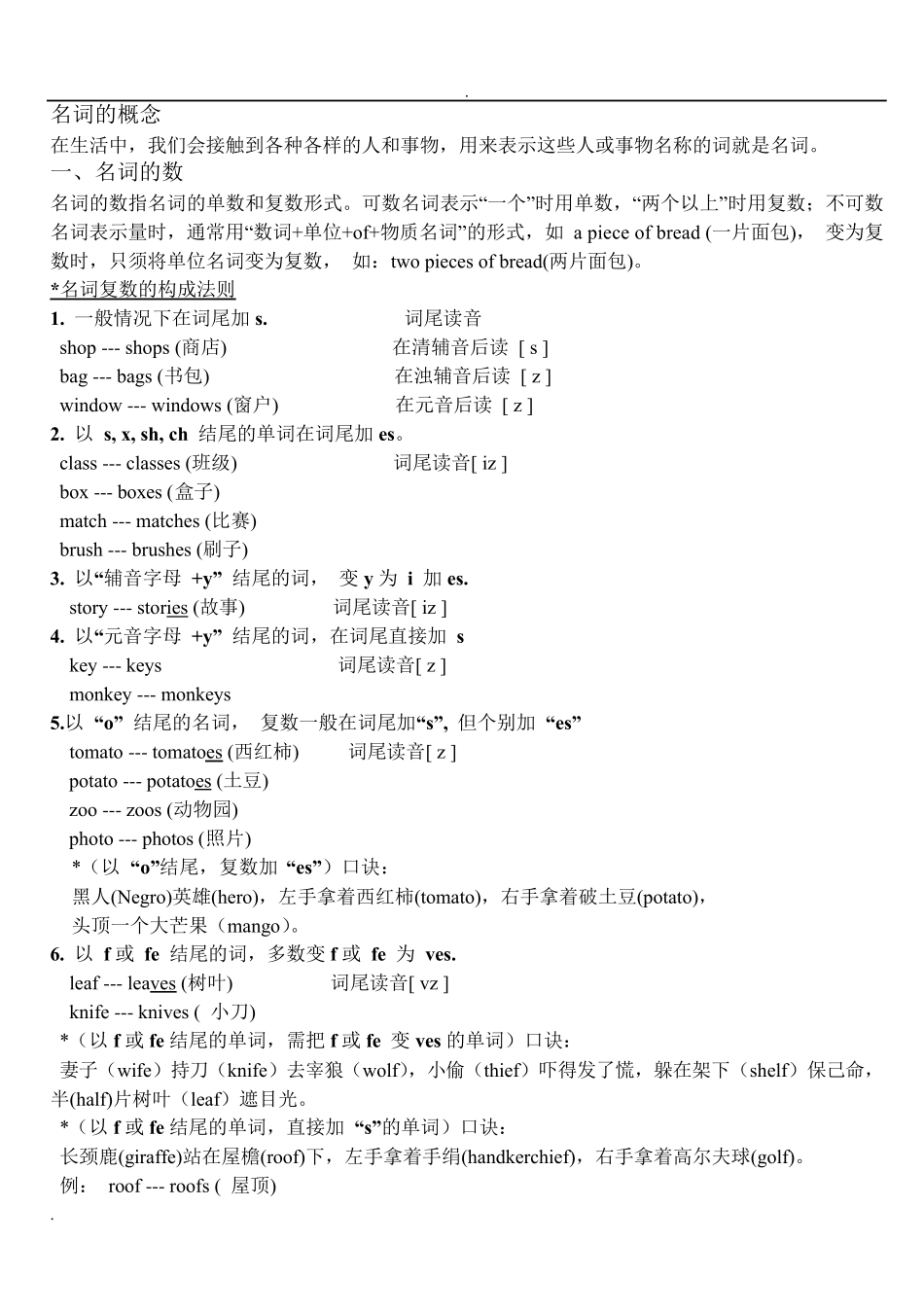 小学英语语法大全(附练习题)_第2页