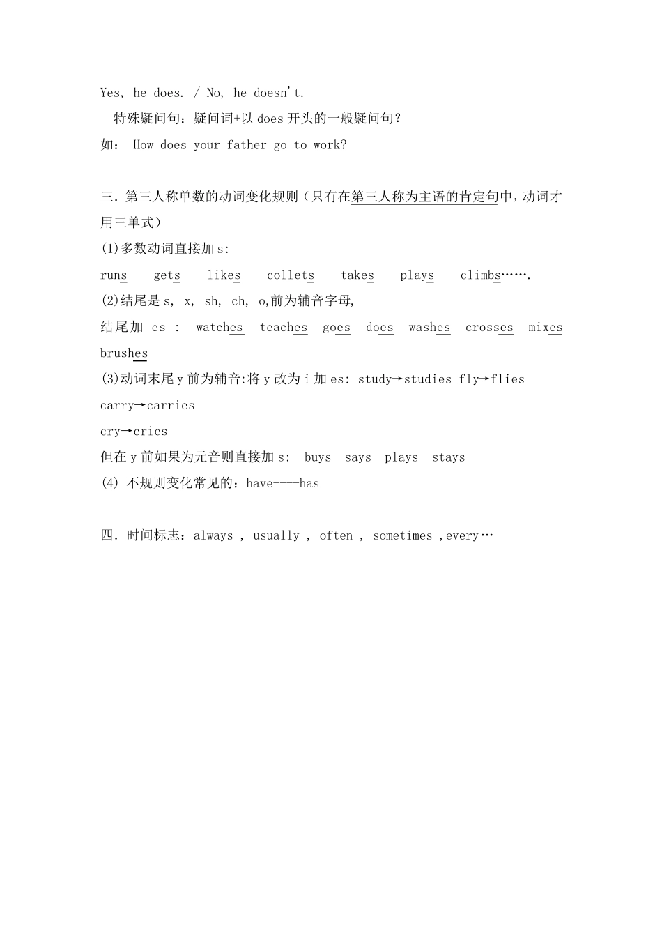 小学英语语法时态讲解与归纳_第2页