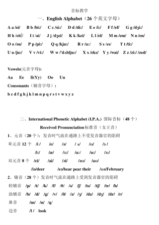 小学英语趣味音标教学