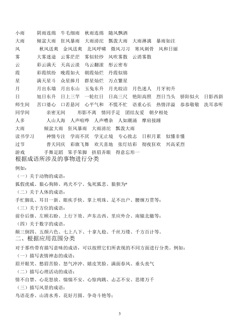 小学语文三年级下册成语大全及解释_第3页