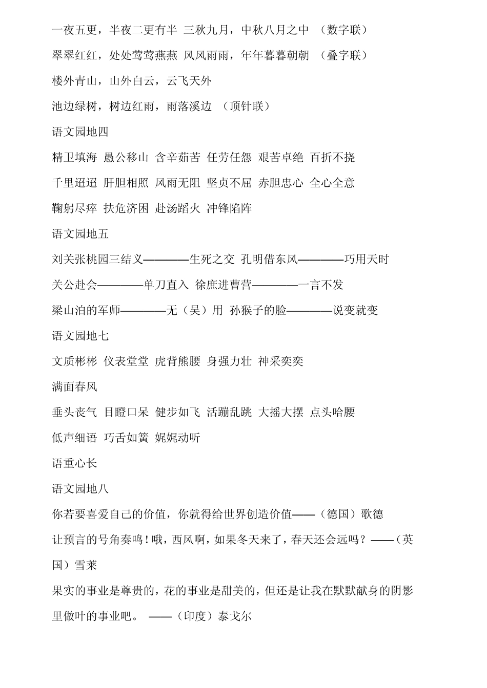 小学语文五六年级日积月累_第3页