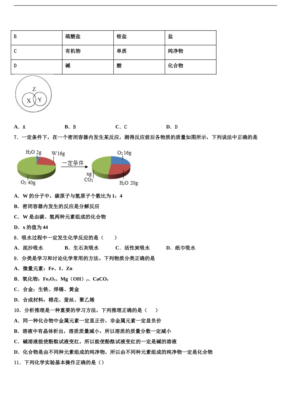 2024年江苏省扬州市仪征市、高邮市市级名校十校联考最后化学试题含解析_第2页