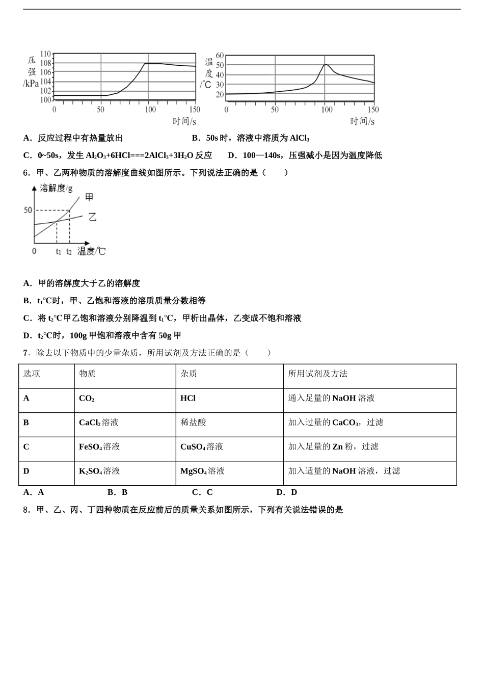 2024年江苏省无锡市八士中学中考联考化学试题含解析_第2页