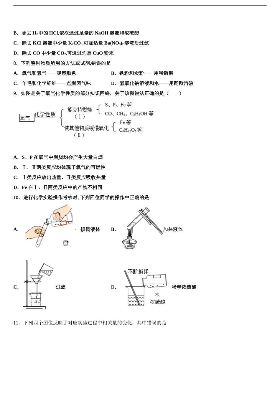2024年江苏省江都区第三中学中考化学最后冲刺浓缩精华卷含解析_第2页
