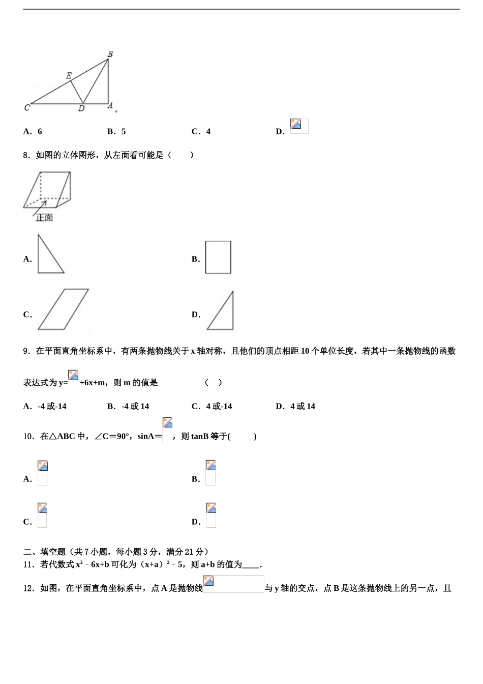 2024年江西省丰城市中考数学最后冲刺浓缩精华卷含解析_第2页