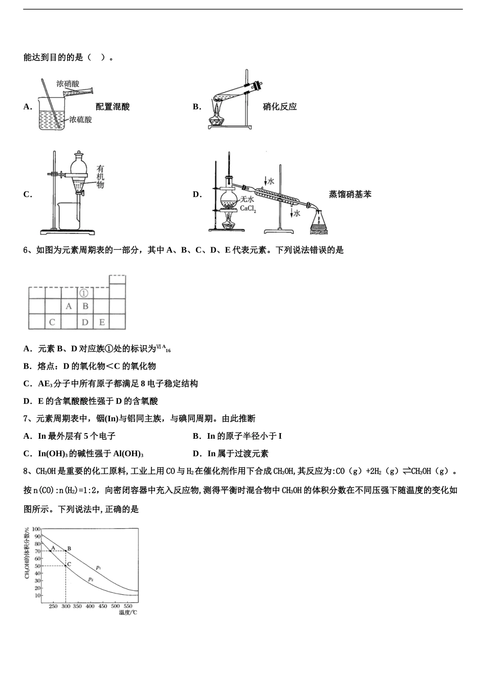 2024年江西省南昌市进贤一中高考冲刺模拟化学试题含解析_第2页