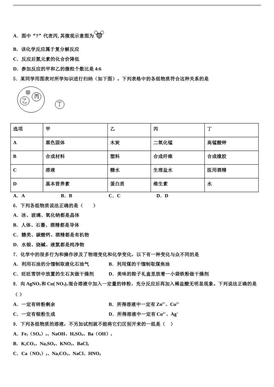 2024年江西省宜春实验中学中考化学全真模拟试题含解析_第2页