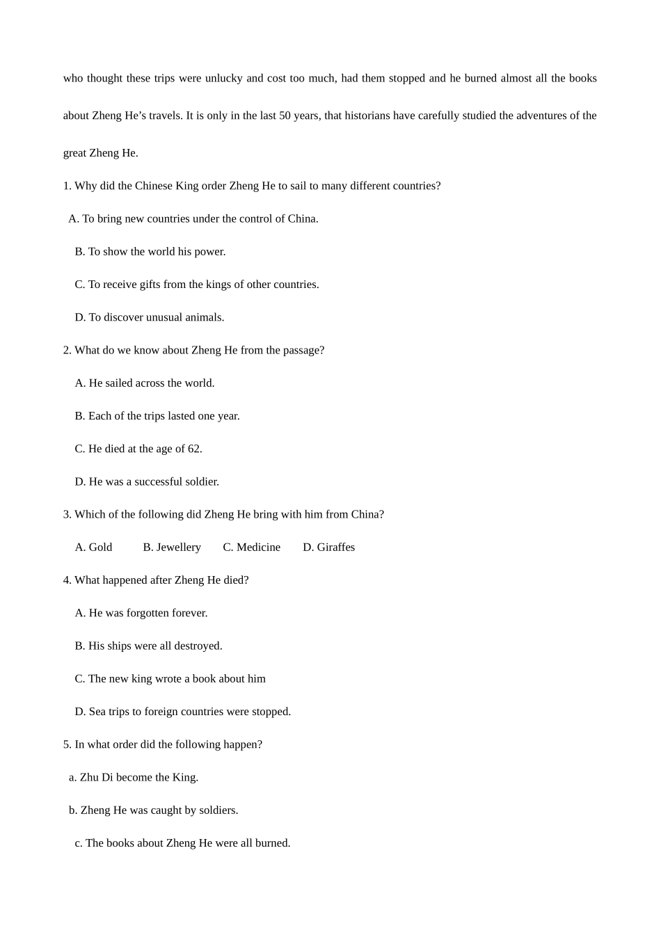 2025年江苏五专转本英语统考真题_第2页