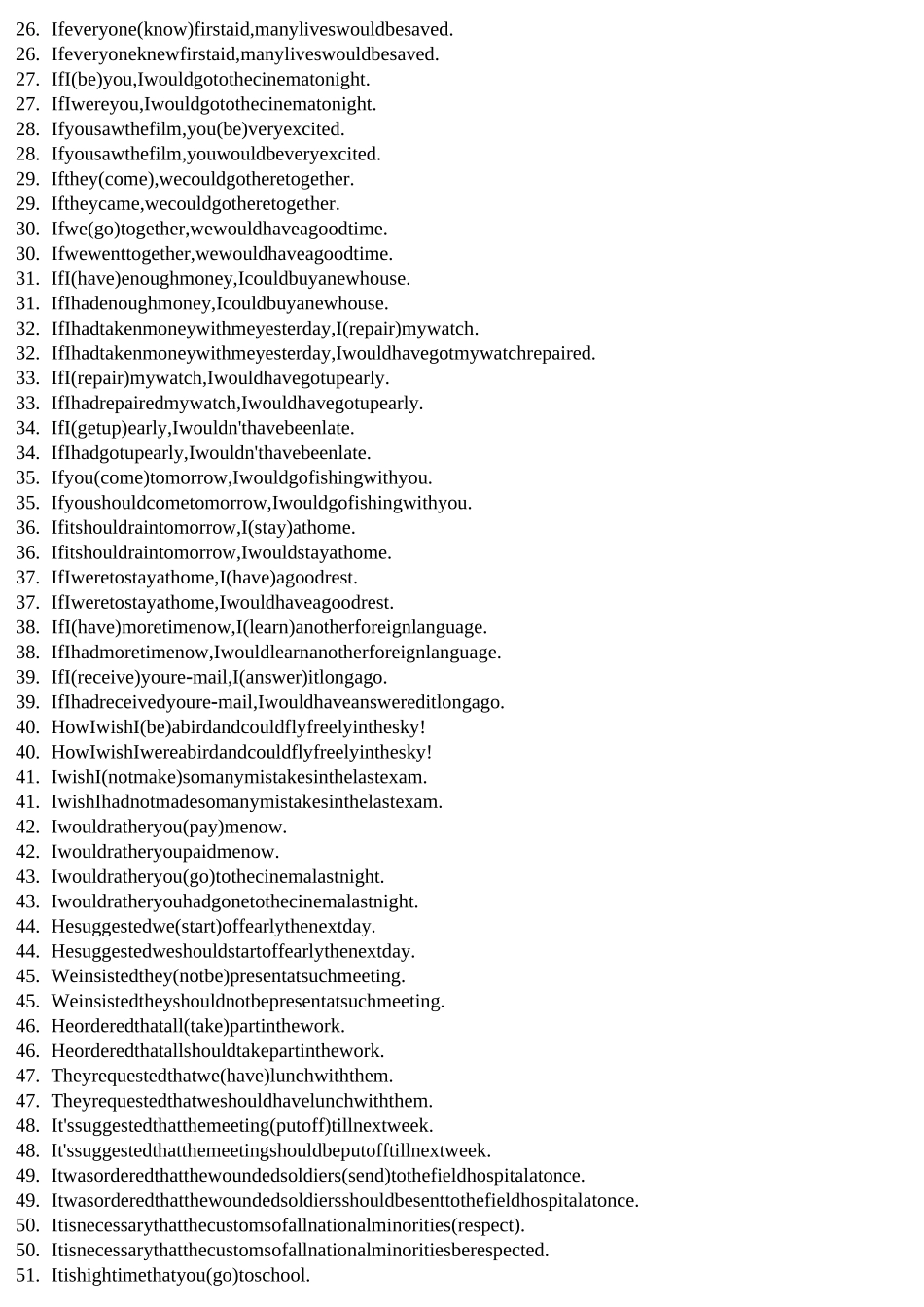 虚拟语气填空题含答案_第2页