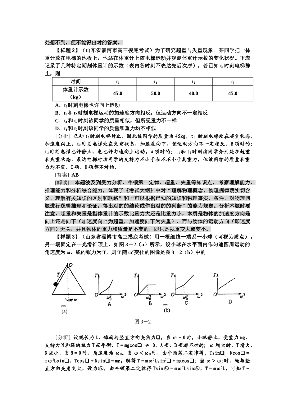 2025年高考一轮复习考点及考纲解读三牛顿定律_第2页