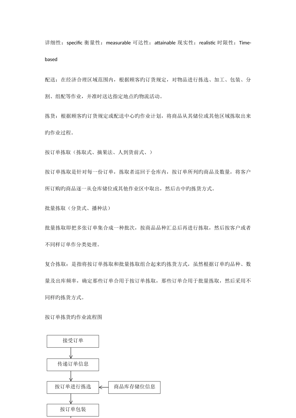 2025年物流配送考试知识点总结_第1页