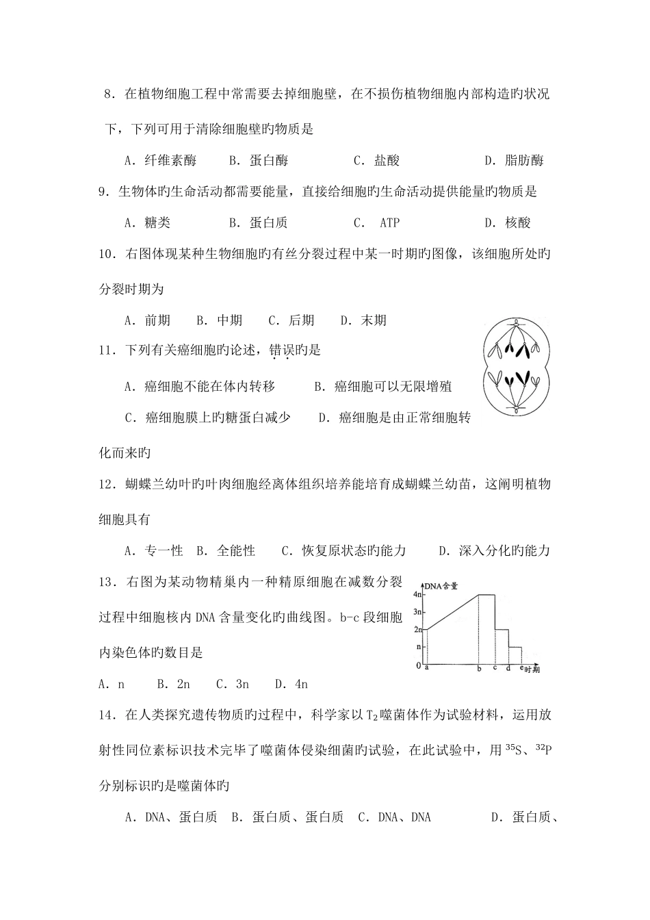 2025年江苏省学业水平测试_第2页