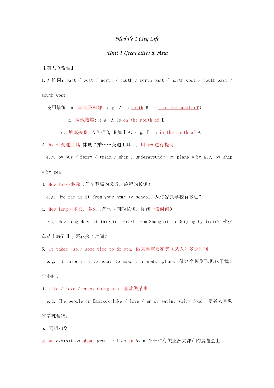 2025年沪教版牛津英语六年级下册6B期中知识点总结_第1页