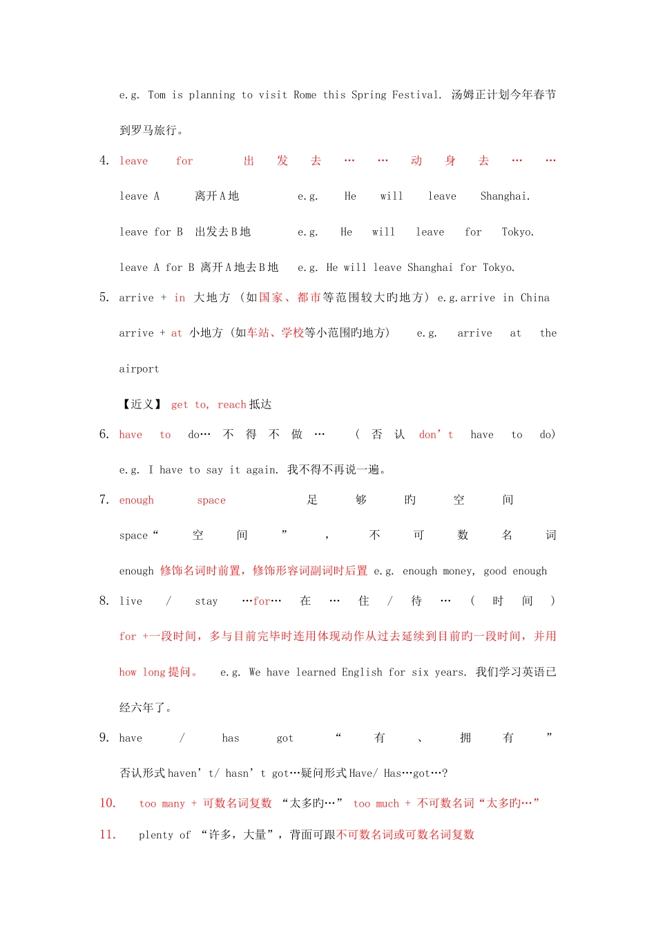 2025年沪教版牛津英语六年级下册6B期中知识点总结_第3页