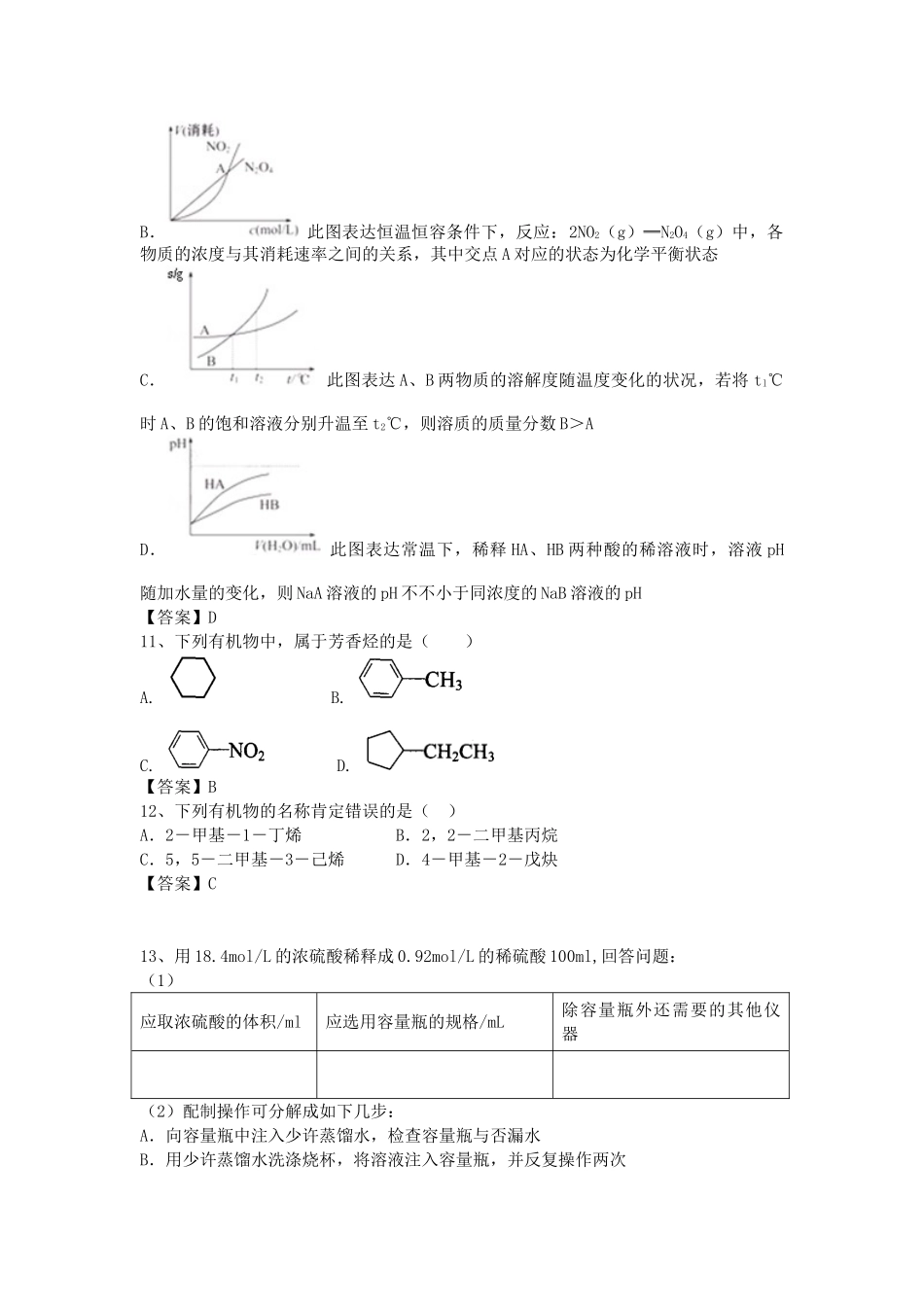 2025年高三化学考点梳理检测_第3页