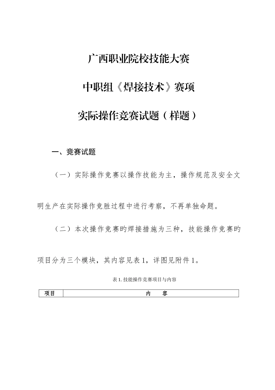 2025年焊工项目实际操作竞赛试题_第1页