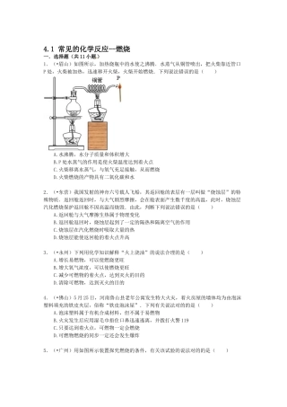 2025年中考化学考点跟踪突破复习测试