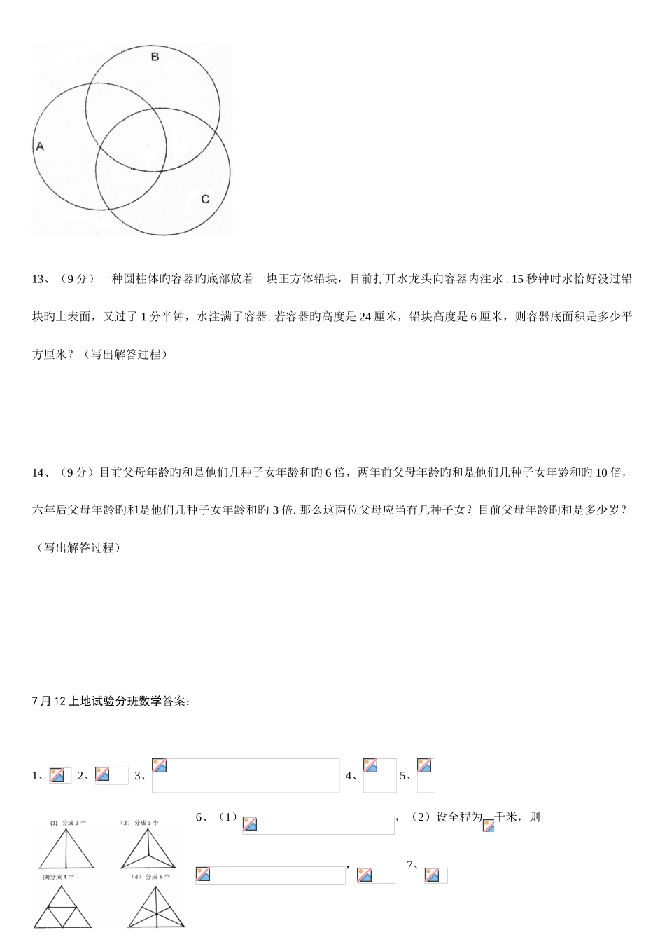2025年小升初分班考试数学试题真题_第3页