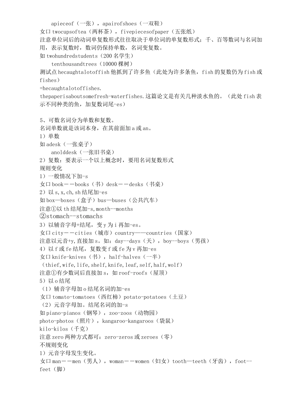 牛津小学英语语法大全_第2页