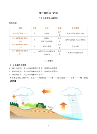 第9讲 水循环及水量平衡