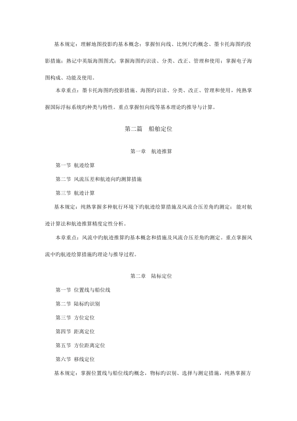 2025年航海学课程考试大纲_第2页
