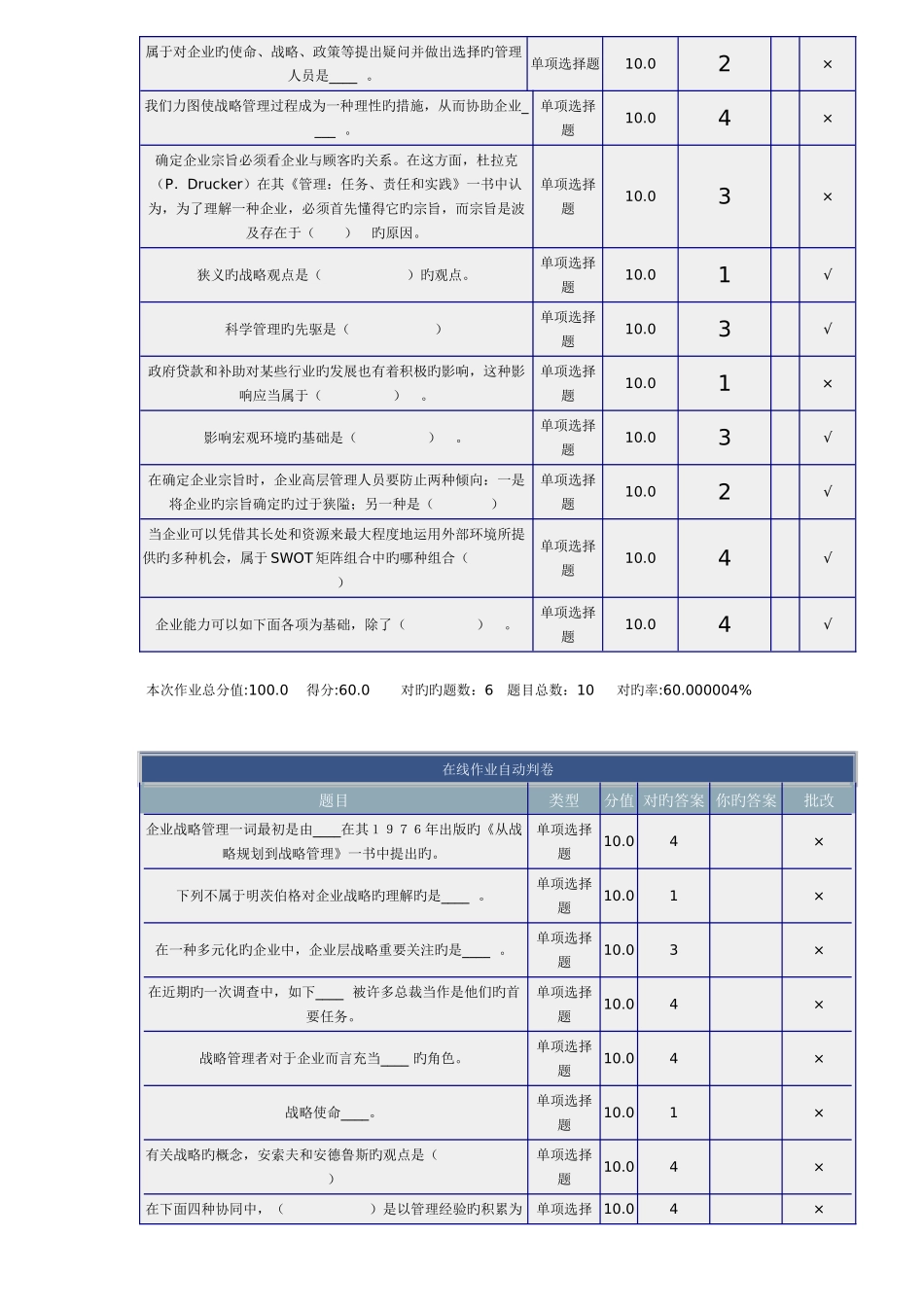 2025年战略管理在线作业新编_第1页