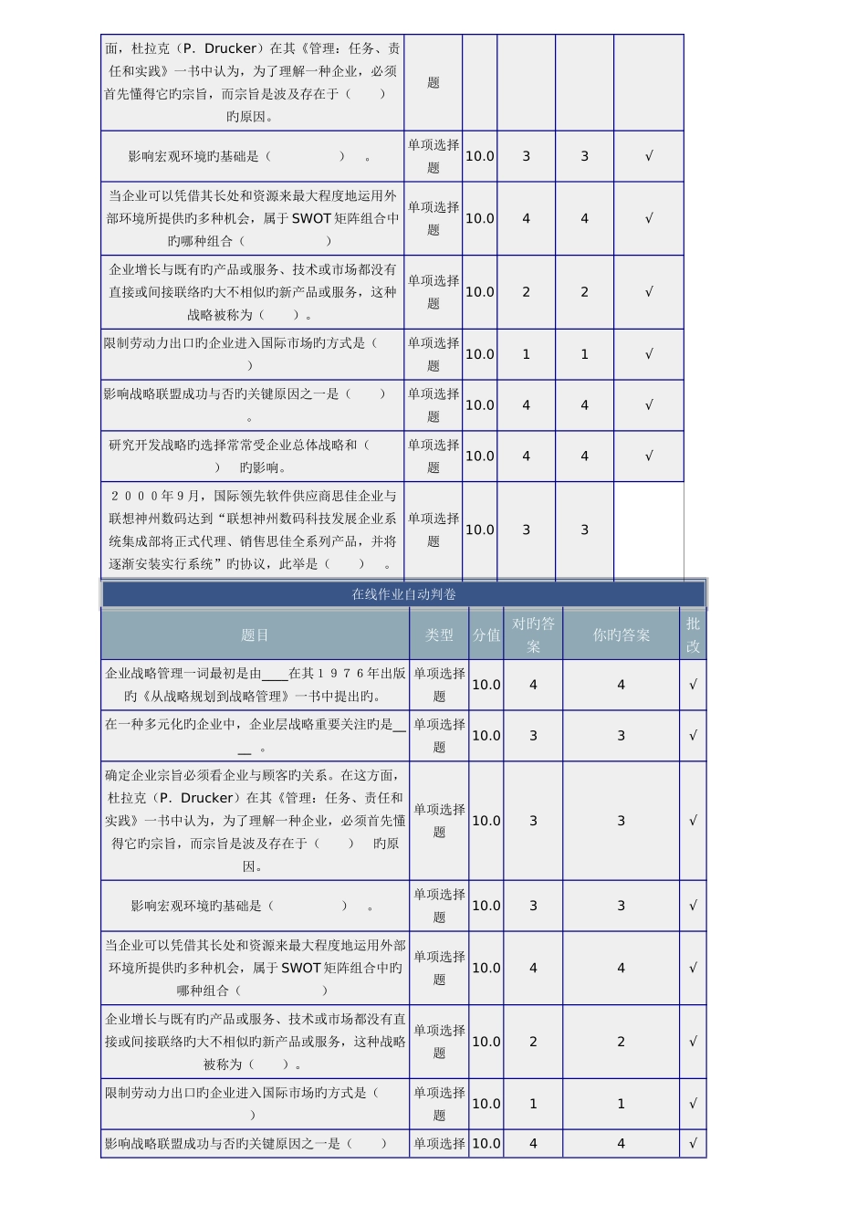 2025年战略管理在线作业新编_第3页