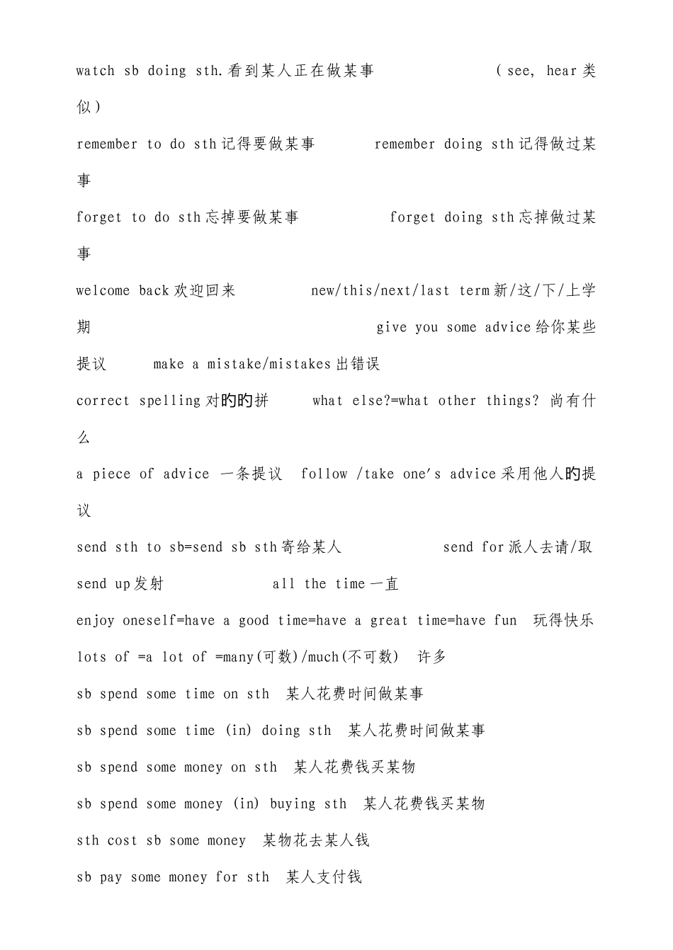 2025年苏教版初二英语上册短语知识点_第2页