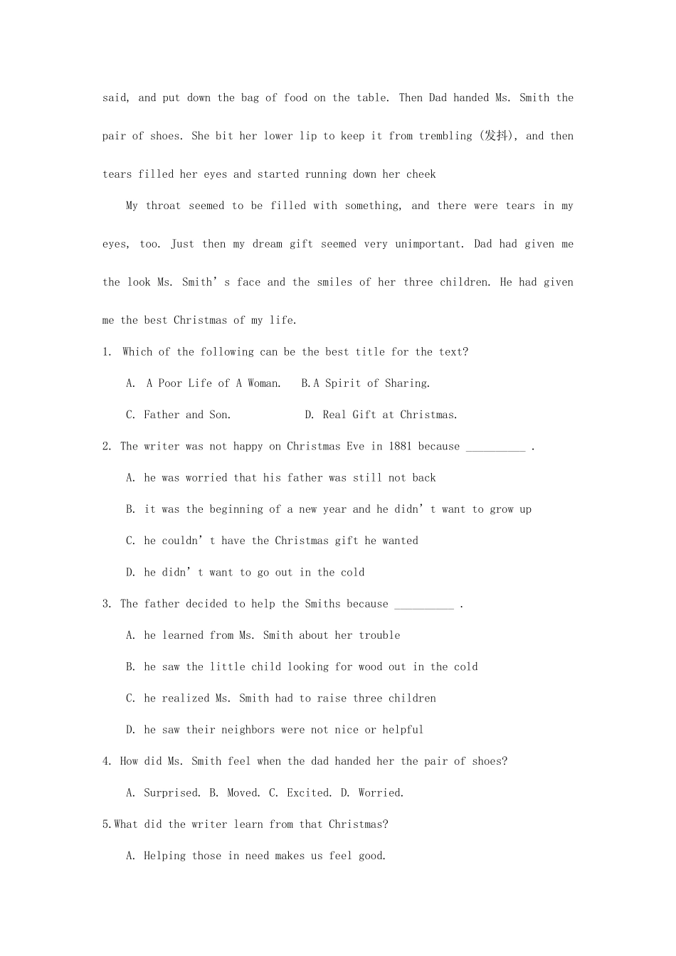 2025年辽宁省普通高中英语学业水平考试模拟试题精_第2页