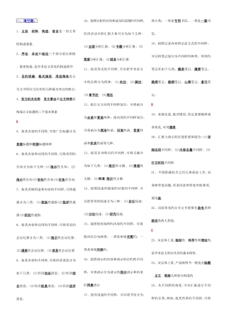 2025年应用写作汉语考点版