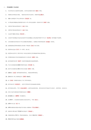 2025年通信专业实务试题初级