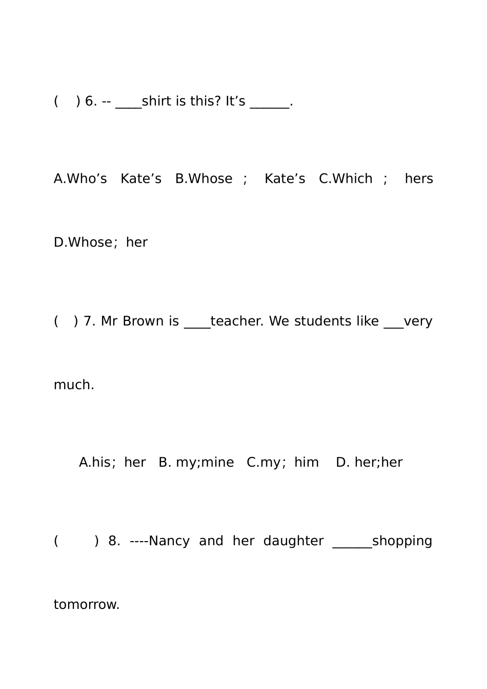 2025年小升初外研版英语试题_第3页