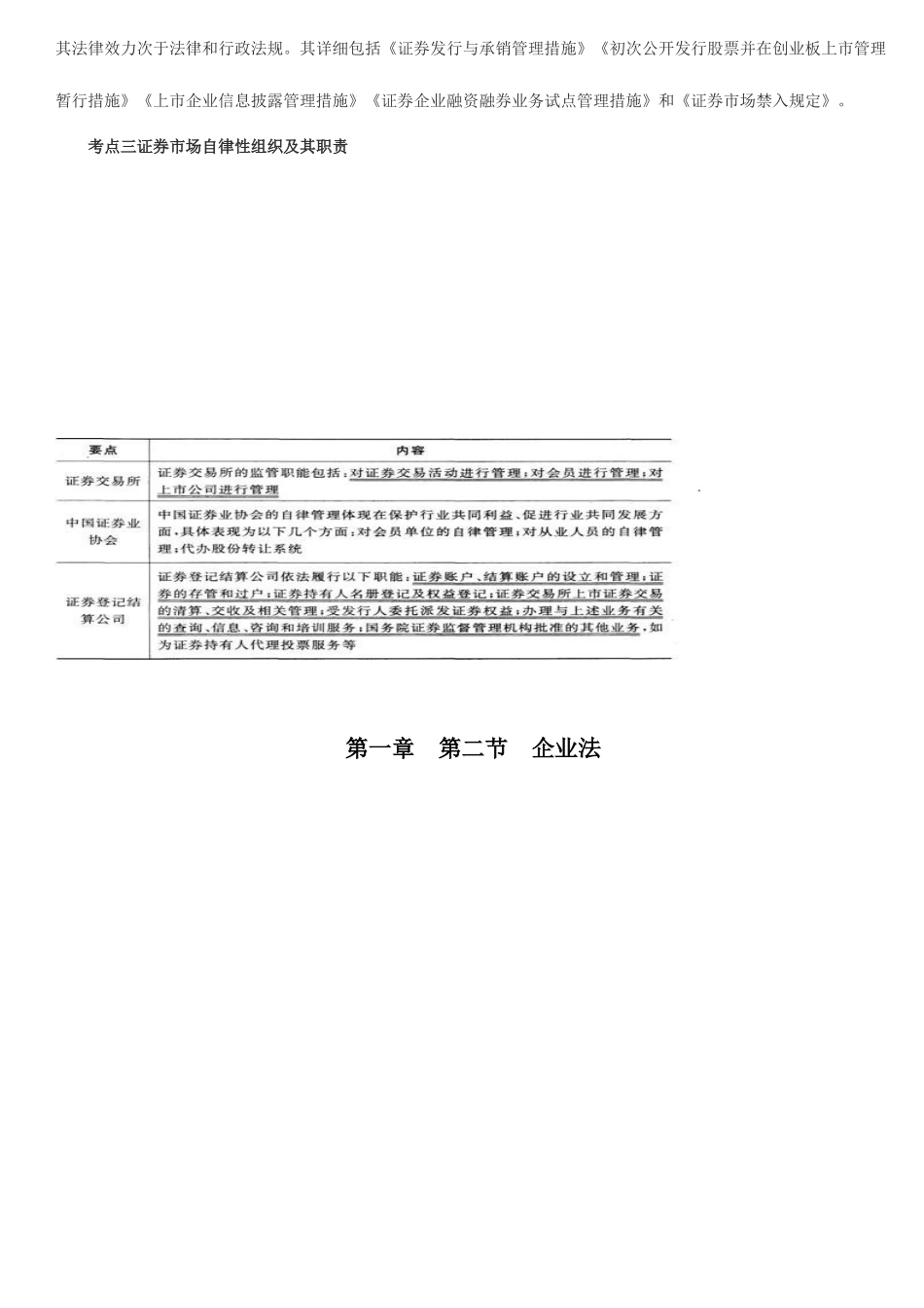 2025年证券从业资格考试基本法律法规考点总结修正打印版_第2页