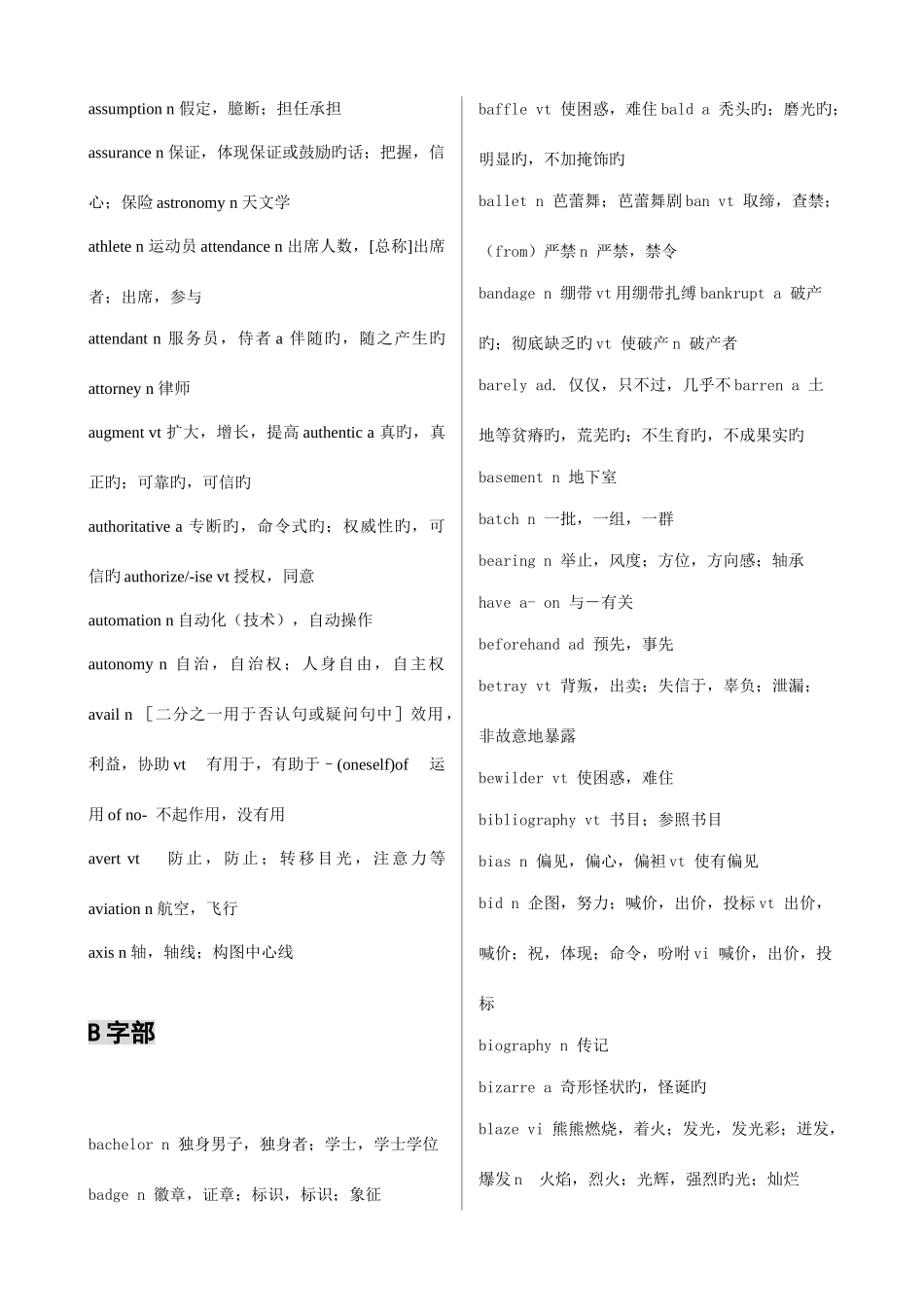 2025年英语六级核心词_第3页
