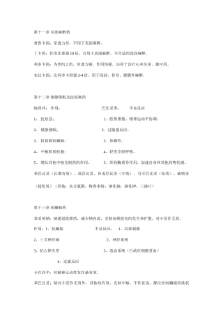 2025年执业兽医考试药药理学知识点归纳二