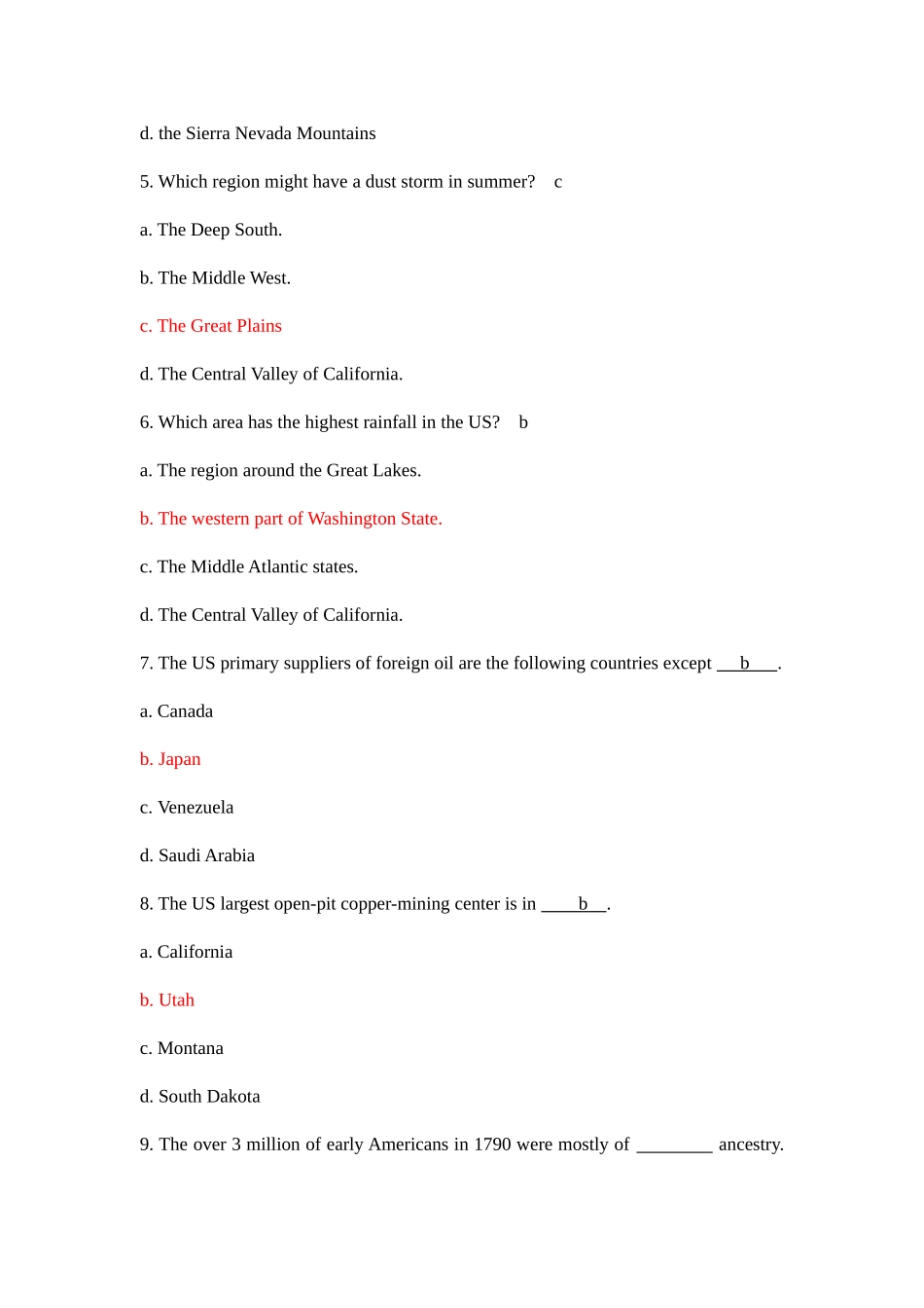 2025年英美概况题库美国部分_第2页