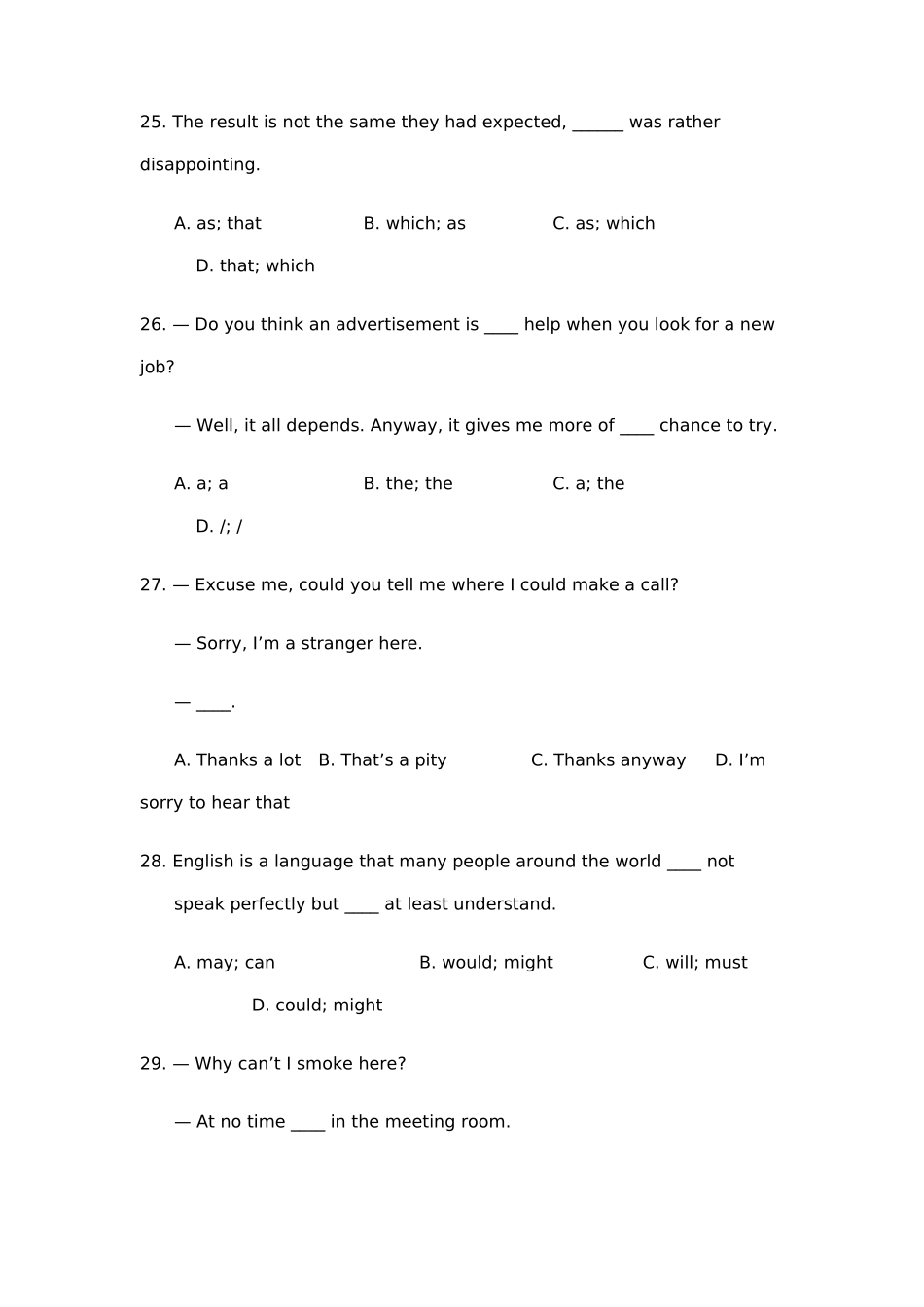 2025年辽宁单招英语仿真模拟试题卷附答案解析_第2页