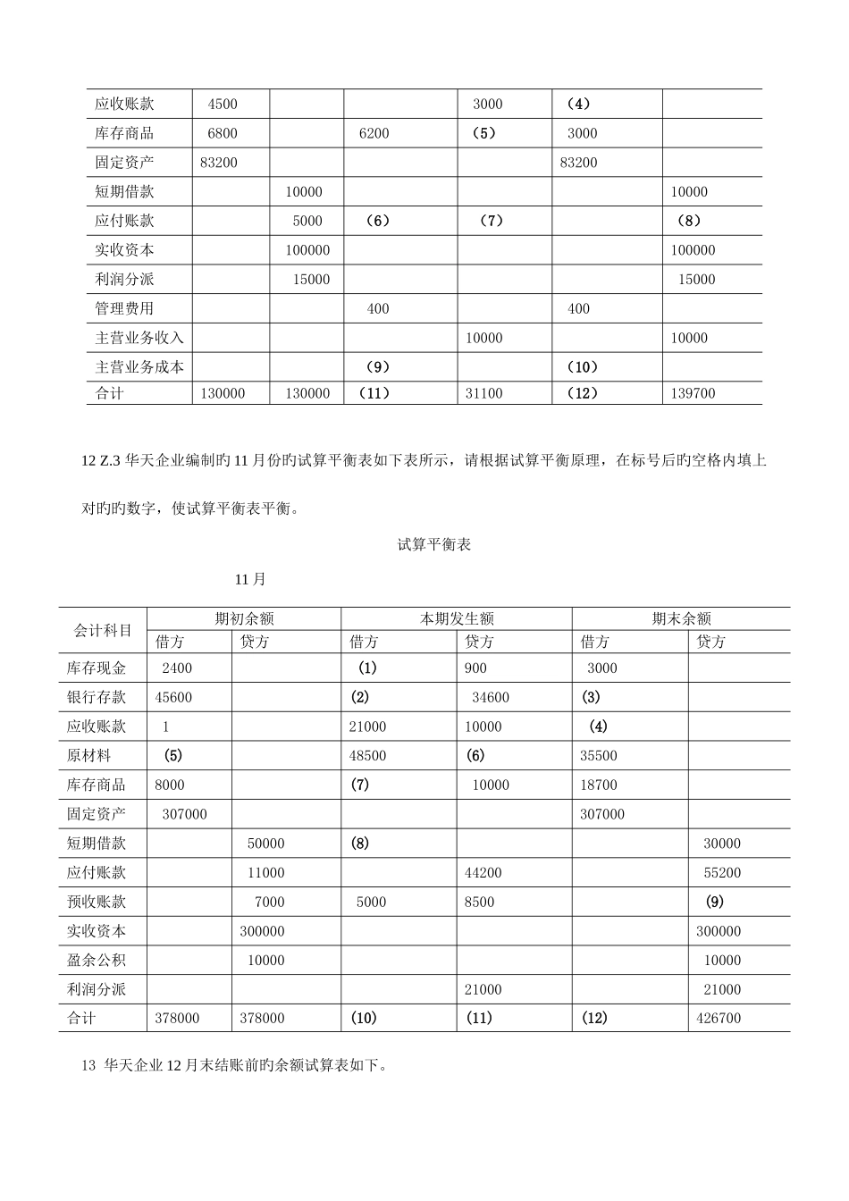 2025年广东省会计从业资格考试会计基础综合题三_第3页
