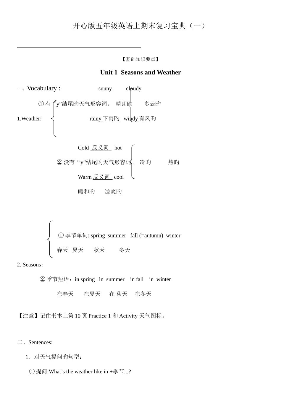 2025年开心英语五年级上册知识点分析_第1页