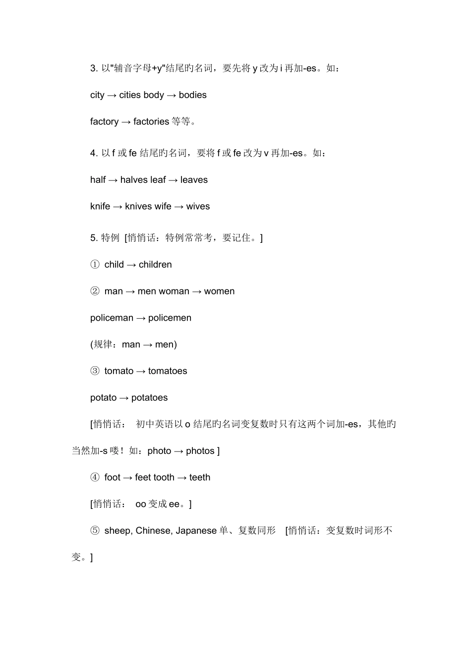 2025年小升初名词讲解及练习_第3页