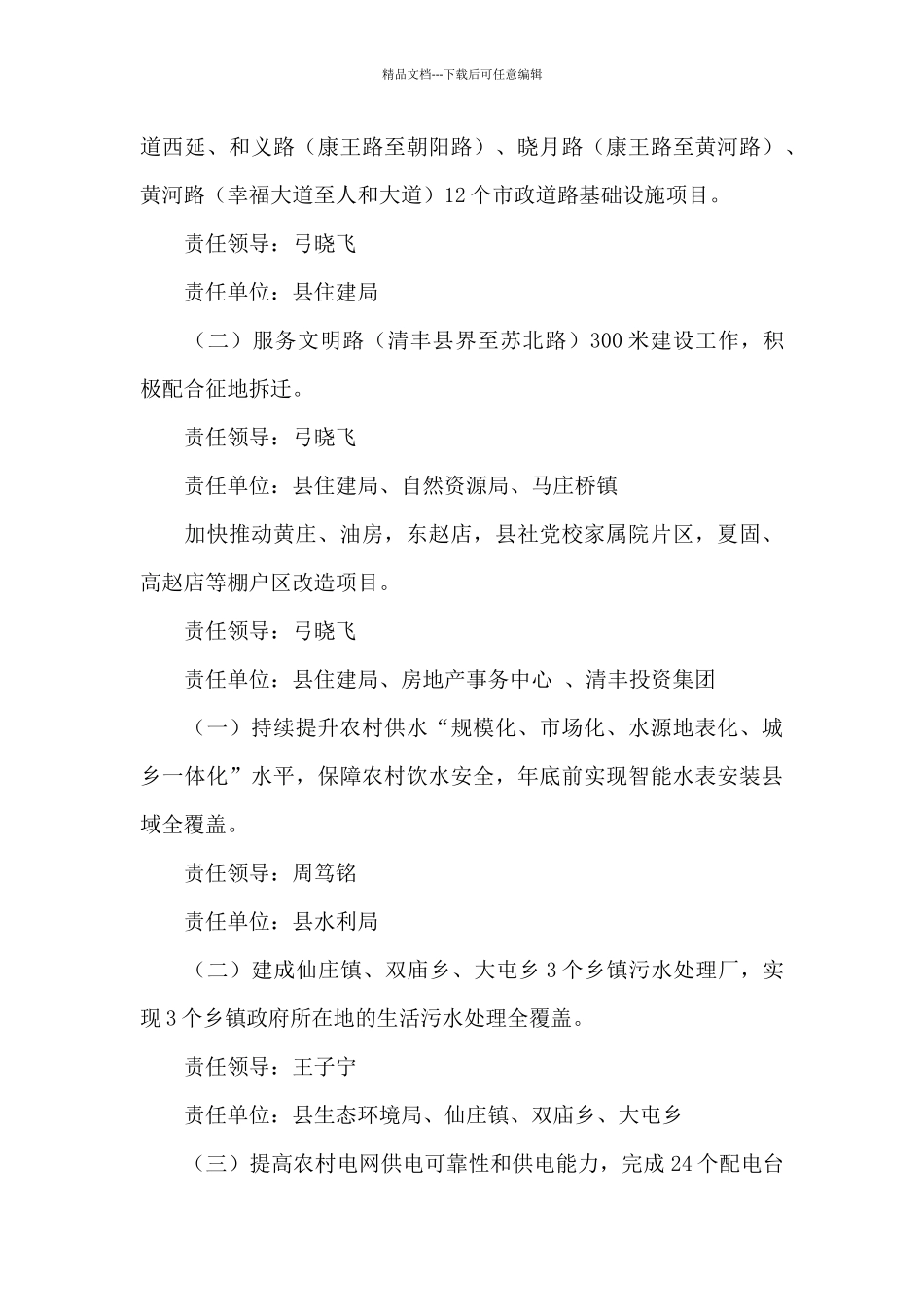 2024年清丰县10件民生实事任务分工方案_第3页