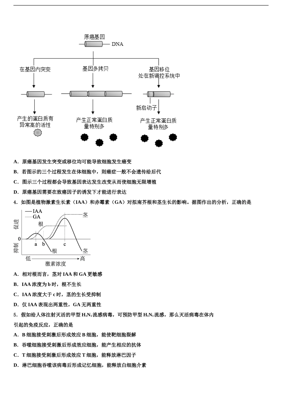 2024年甘肃天水甘谷一中高考生物倒计时模拟卷含解析_第2页