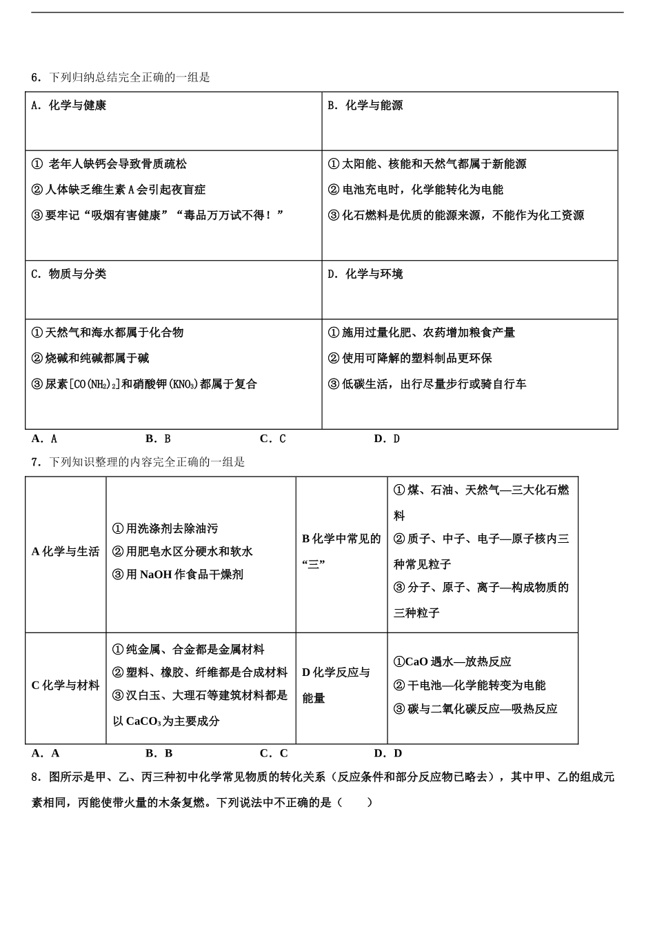 2024年甘肃省庆阳市镇原县十校联考最后化学试题含解析_第2页